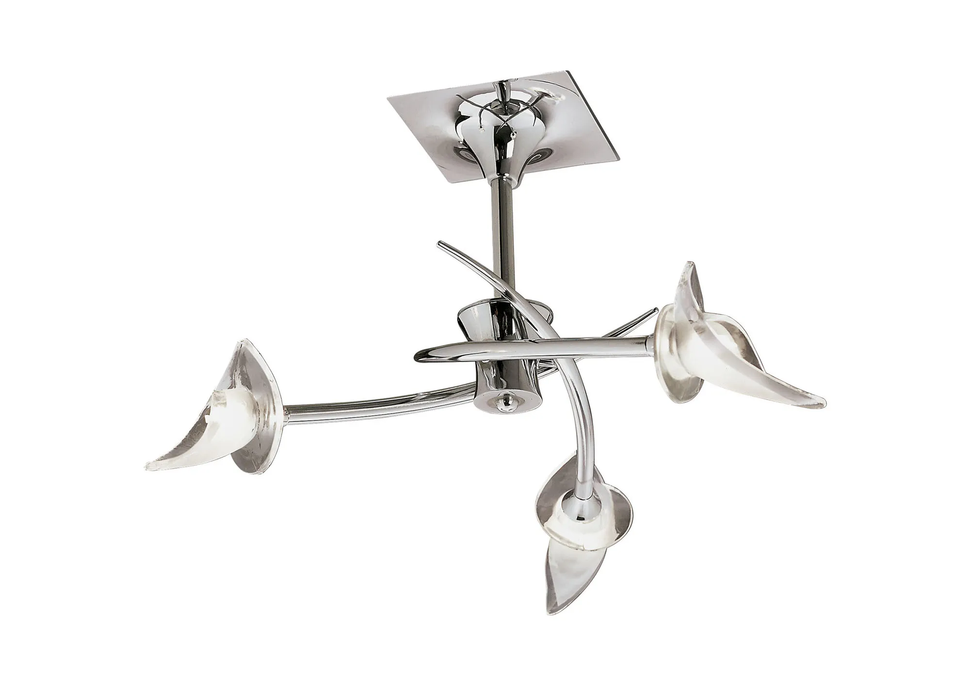 Flavia Polished Chrome Ceiling Lights Mantra Semi Flush Fittings Flavia Polished Chrome Ceiling Lights Mantra Semi Flush Fittings